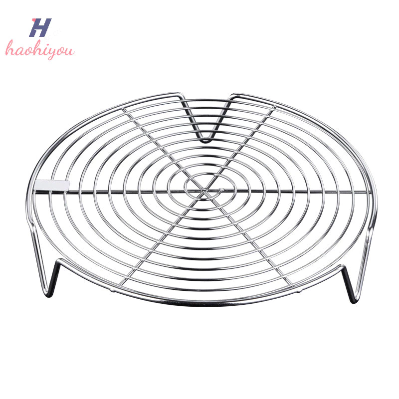 <haohiyou> 1 ชิ้นสแตนเลส Steamer Rack ถาดบนโต๊ะอาหารขาตั้งทําอาหาร