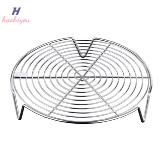 <haohiyou> 1 ชิ้นสแตนเลส Steamer Rack ถาดบนโต๊ะอาหารขาตั้งทําอาหาร