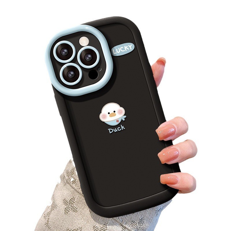 INSการ์ตูน เคสโทรศัพท์มือถือ for iPhone 11 15 14 13 12 Pro Max XR 6 7 14 15 Plus X XS Max TPUซิลิโคนเปลือกนิ่ม กันกระแทก