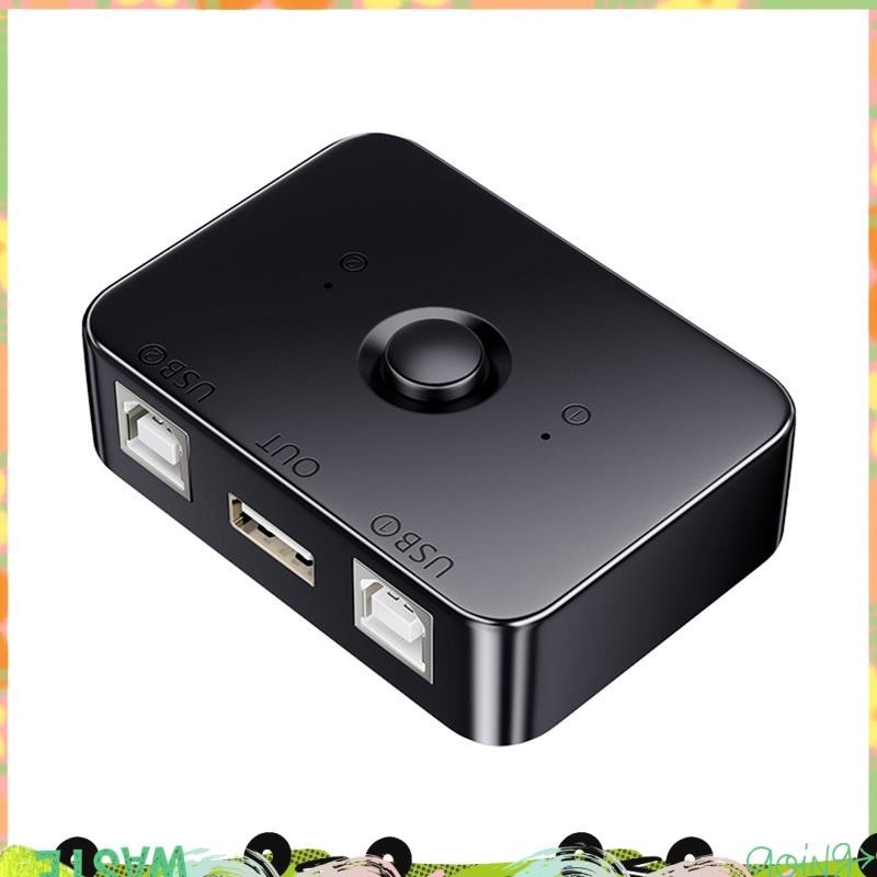 อุปกรณ์แชร์เครื่องพิมพ์ Super USB 2 พอร์ต USB2.0 เลือกเครื่องพิมพ์ Sharing Peripheral สําหรับเครื่องพิมพ์ USB Splitter Sharing Printer