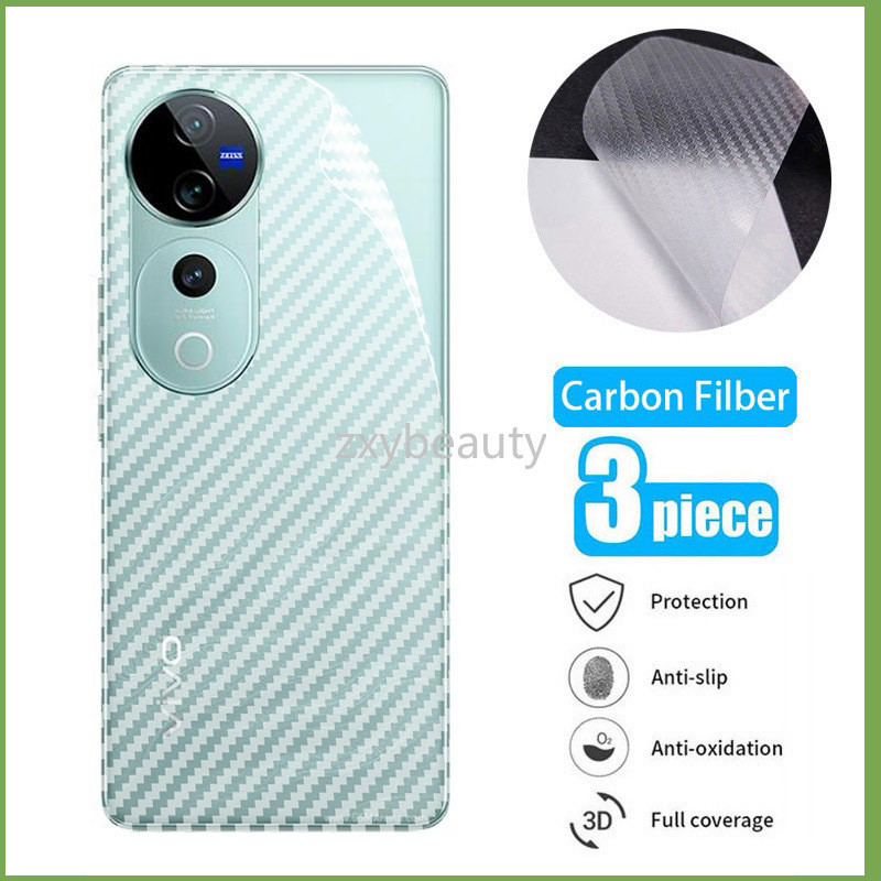 คาร์บอนไฟเบอร์ฟิล์มนุ่มสําหรับ Vivo V40 Pro Lite 5G Y200 Y19S 2024 Matte Screen Protector สําหรับ Vi