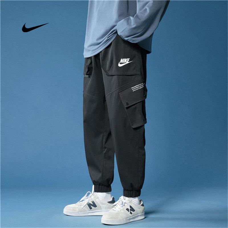 Nlke 100% Original Loose Jogger Pants For Men Drawstring Straight Pants