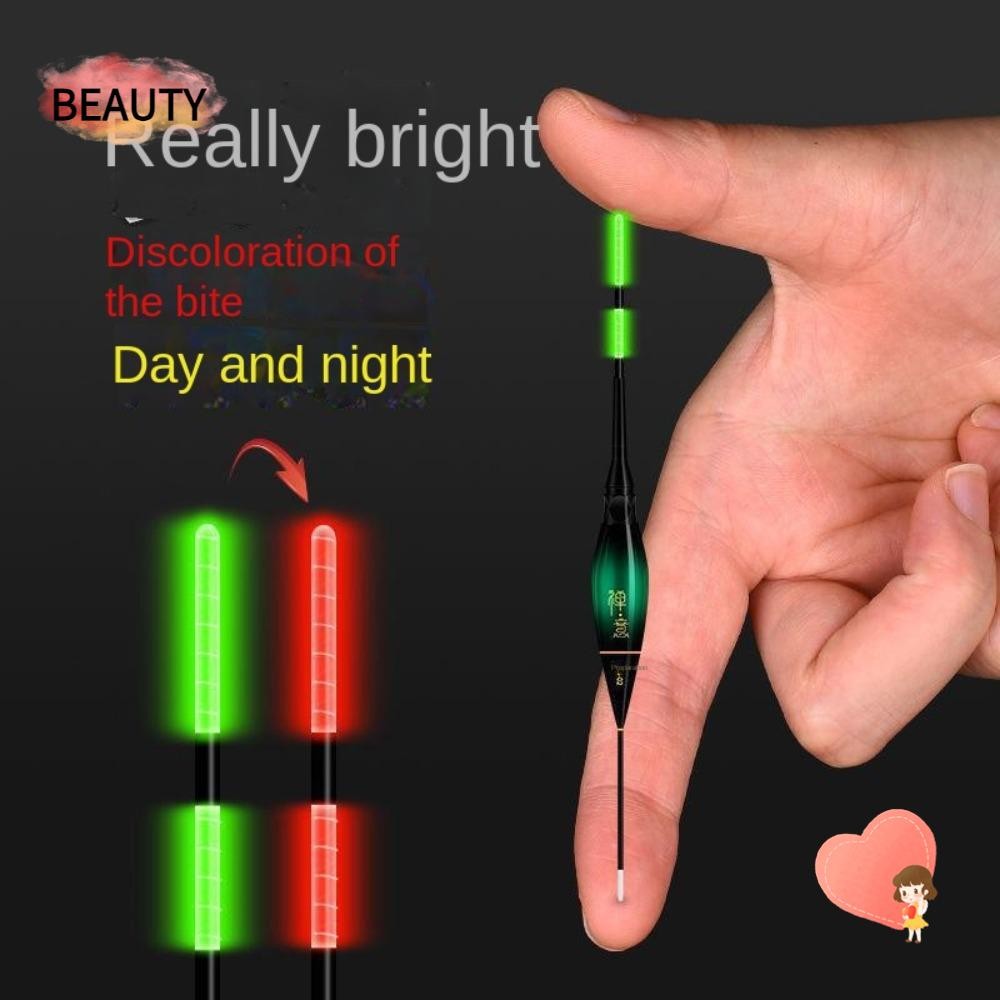 Beauty เหยื่อตกปลา ทุ่นไฟ 3 ดวง Strike Floats Hot. Indicator Bite Hook เปลี่ยนสี Slip Drift Tube Bobbers ตกปลากลางคืน