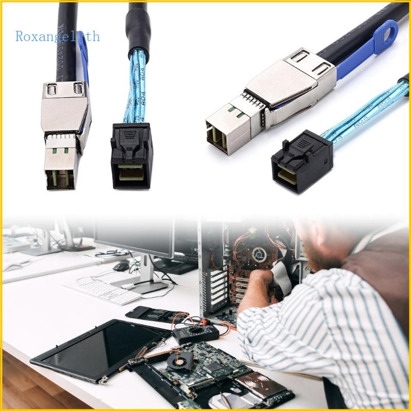 Rox SFF-8644 ถึง SFF-8643 Server ฮาร์ดไดรฟ์ภายนอก Cable Server Cable Replacement