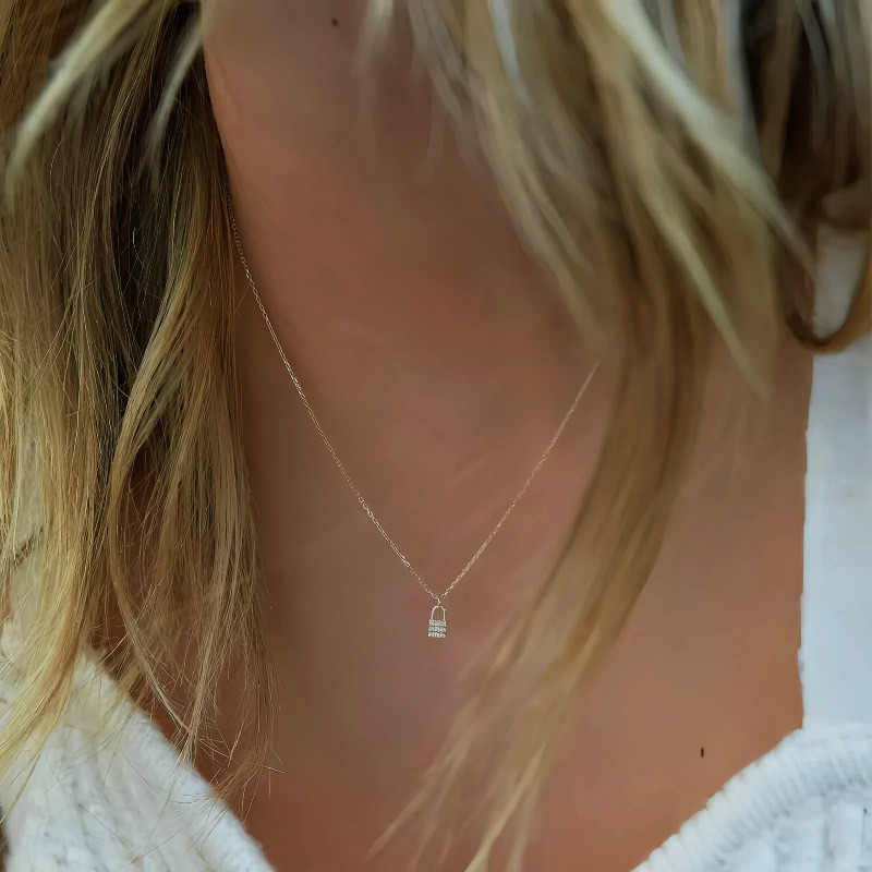 ✦ สร้อยคอล็อคใจ Venorix เงินแท้ 925 ✦ ลายกุญแจ ประดับพลอยเต็มเม็ด ตัวเรือนชุบทอง 14K ✦ ของขวัญแห่งความรัก