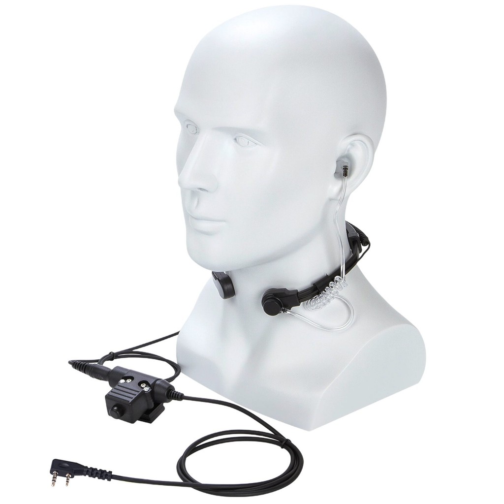 วิทยุคอคอคอไมโครโฟนหูฟังสําหรับ Baofeng Kenwood HYT TYT ชุดหูฟังลดเสียงรบกวนควบคุมคอ U94 PTT