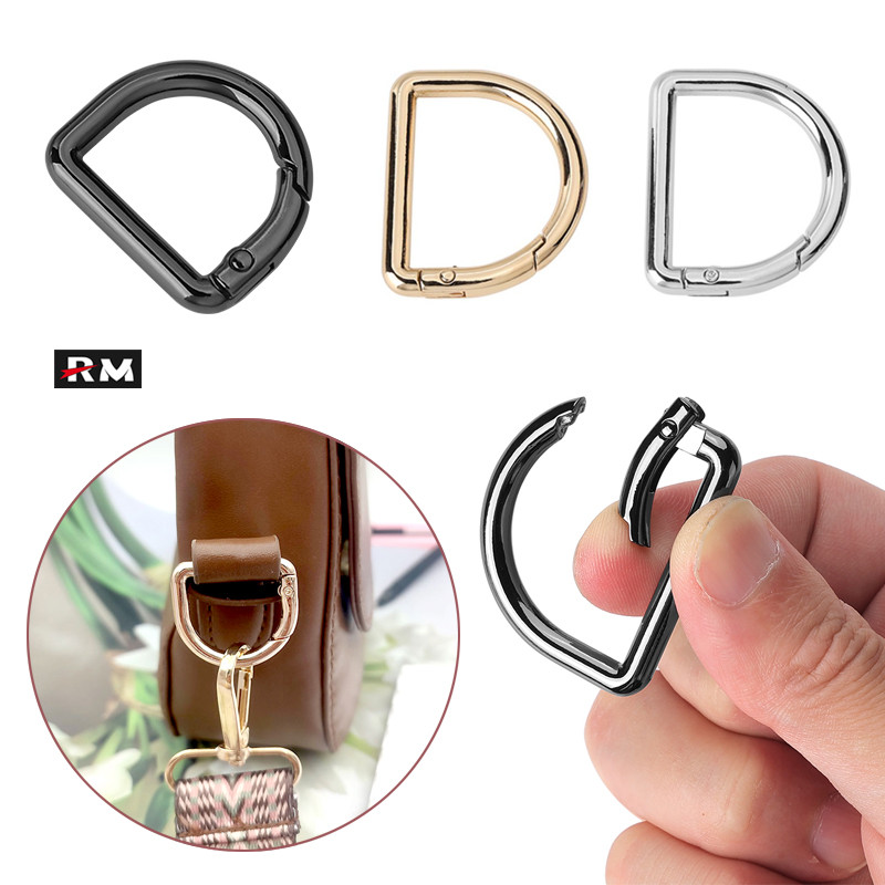 [ไม่มีเย็บ]แหวนฤดูใบไม้ผลิรูปตัว ง สําหรับกระเป๋า19กระเป๋ากระเป๋าถือ ค โรสบอดี สายคล้องไหล่การเชื่อมต่อหัวเข็มขัดเกือกม้าเปิดเคลื่อนย้ายงหัวเข็มขัดจี้แหวนทําเองแหวนกุ