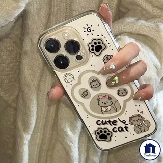 เคสนิ่มใสลายแมวและสุนัขสุดน่ารัก เข้ากันได้กับ OPPO A6 A5 A3 X Pro Reno 16 15 F A60 A16 A54 A38 A12 A15 A3s A57 A18 A35