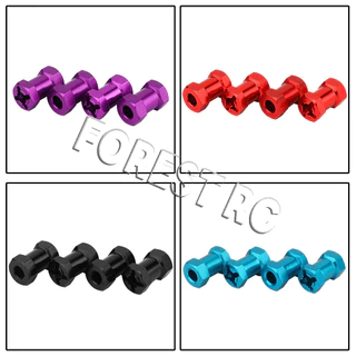 4x 1/10 อลูมิเนียม 12 มม.ล้อ Hex Hub 15/20/25 มม.ขยาย Coupler Adaptor สําหรับ RC Crawler รถอะไหล่ AXIAL AX10 SCX10 D90 CC01 F350