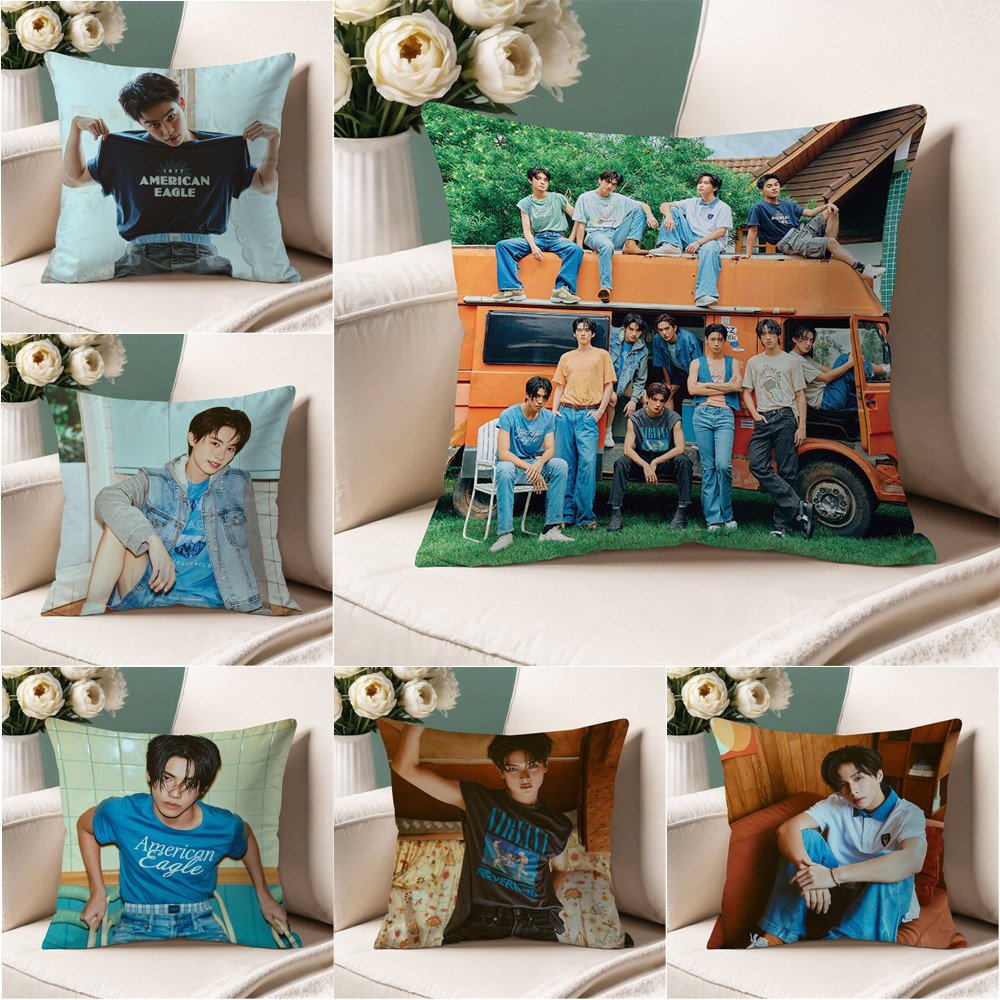 Tpop BUS โพลีเอสเตอร์หมอน, ปลอกหมอนอิงโซฟา, ของขวัญ Home Coming (ไม่มี Core)