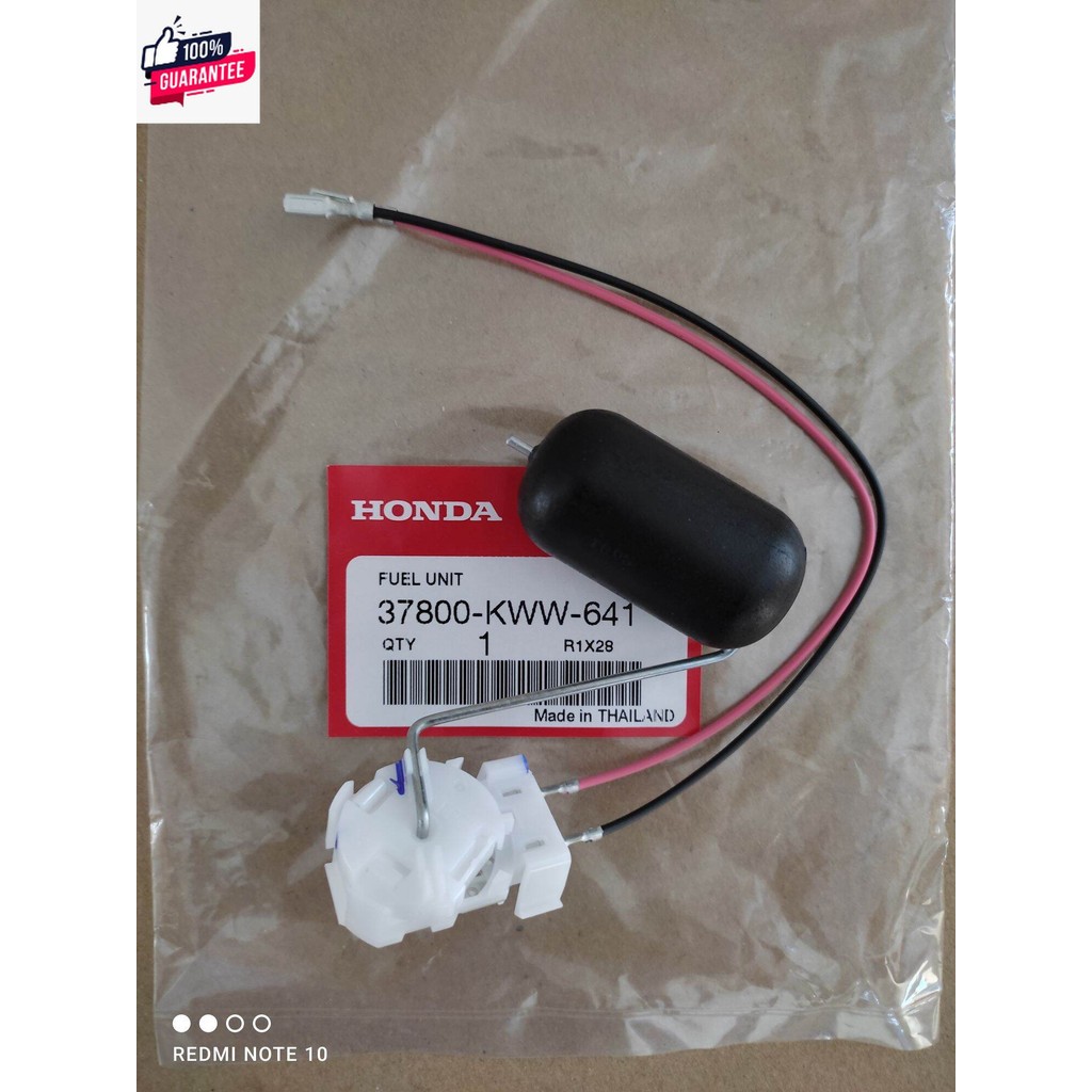 ลูกลอยถังน้ำมัน เนซิล Honda Wave 110i ใหม่, เวฟ110i นิว  แท้ศูนย์ Honda เกย์วัดน้ำมันเนซิล 37800-KWW