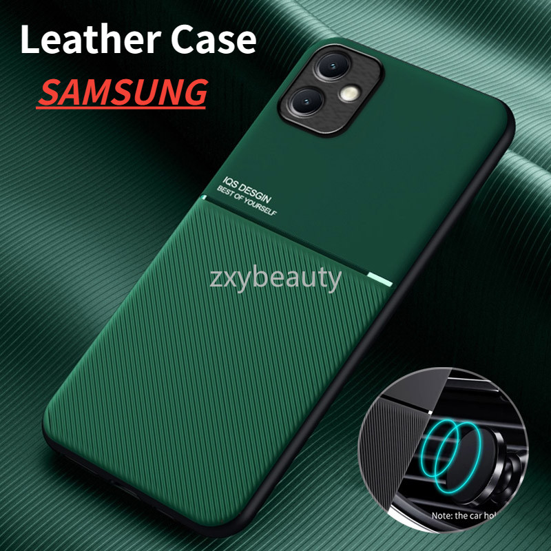 หนังเนื้อปลอกสําหรับ Samsung Galaxy A07 A06 A05 5G 2025 เคสโทรศัพท์แม่เหล็กรถกันกระแทกสําหรับ SamsungA06 SamsungA05 A07LTE กลับกรณี