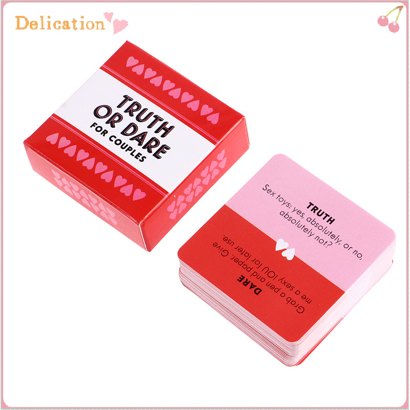 [Delication] Mini Small Size Truth Or Dare For Couples Cards Games Lovers Board Game Supply ใหม่ล่าสุด