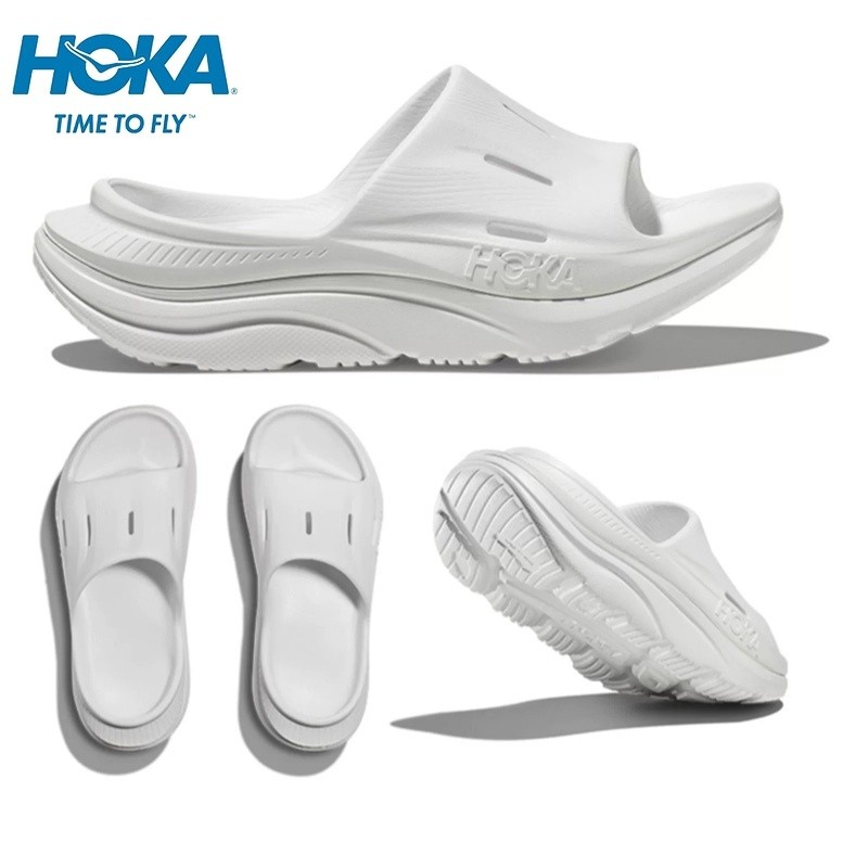 Hoka ONEONE ORDA RECOVERY SLIDE 3 ใหม่ผู้ชายและผู้หญิง EVA ยางรองเท้าแตะกันน้ําแฟชั่นรองเท้าแตะกีฬา