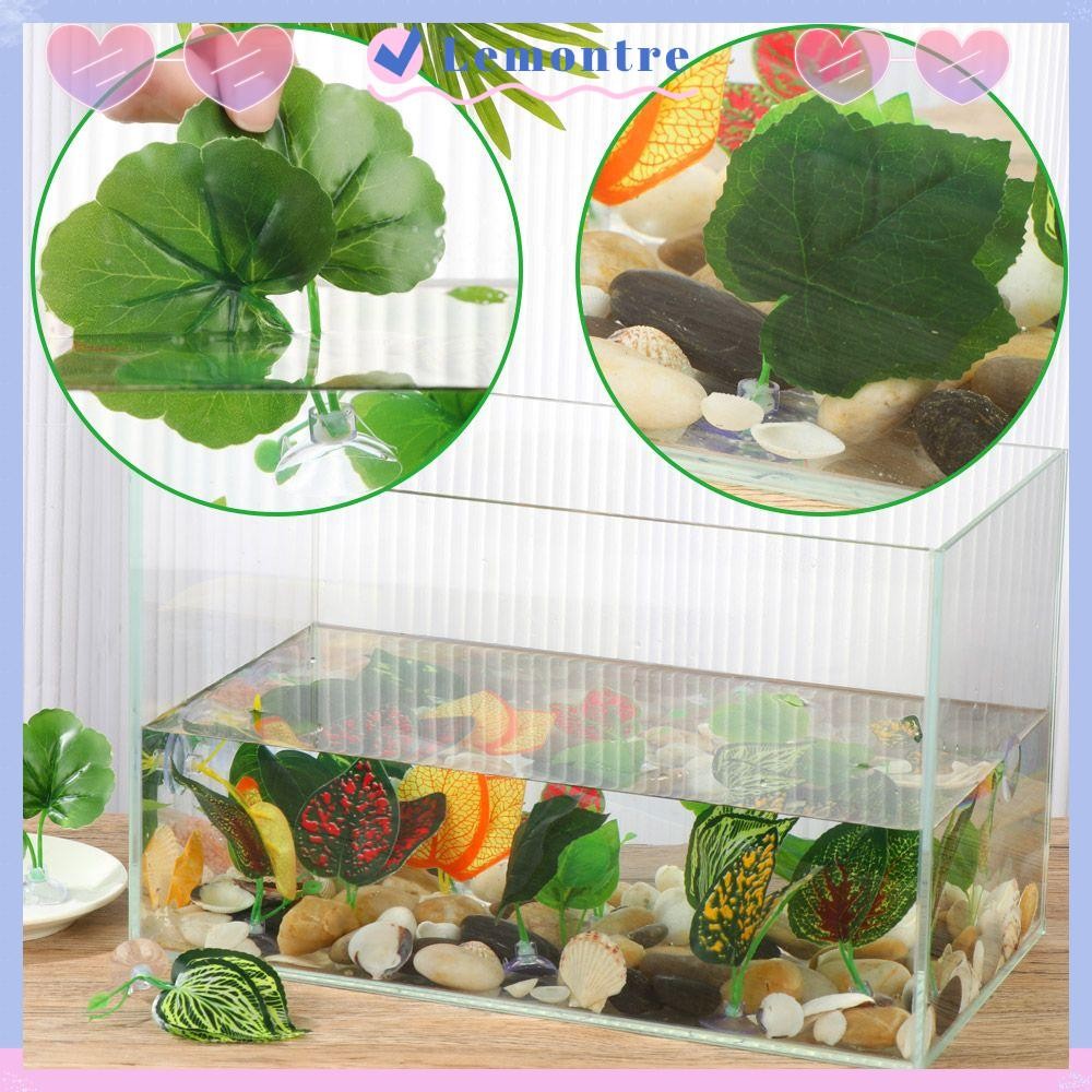 LEMONTRE Betta Leaf Hammock Play Fish Tank Aquatic Plants