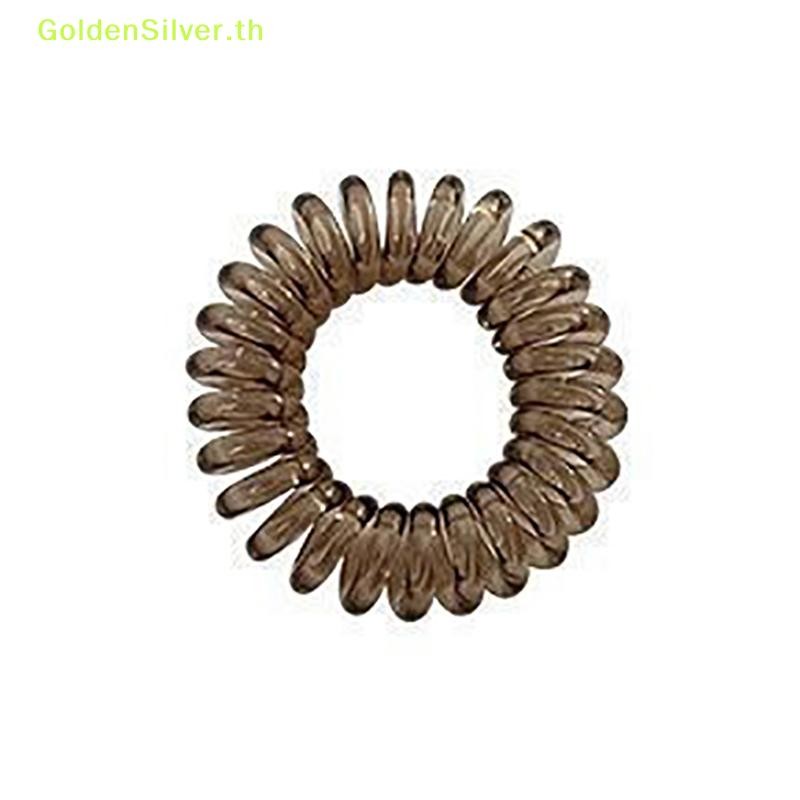 Goldensilver 9 ชิ้น/เซ็ตผมผูกสีสันพลาสติกยางรัดผมยางสายโทรศัพท์ Scrunchies อุปกรณ์เสริมผม Headwear TH - รูปที่ 5