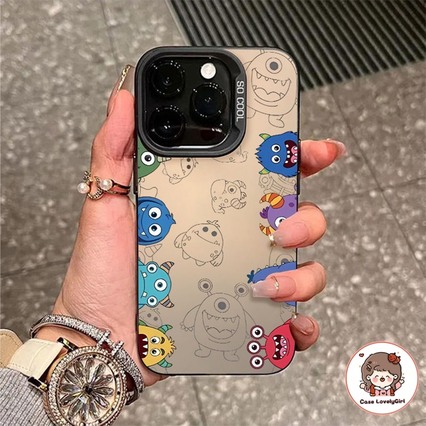 ส่งจากไทย มอนสเตอร์การ์ตูนน่ารัก เคส IPhone 15 16 11 13 14 12 Pro Max IPhone 7 Plus 8 Plus X Xs Max Hard Case