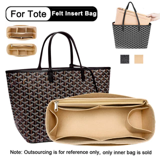 Evertoner Felt ใส่สําหรับ Gy GM PM Mini Tote ผู้หญิงกระเป๋าถือด้านในกระเป๋าเดินทางเครื่องสําอาง Liner กระเป๋า Shaper