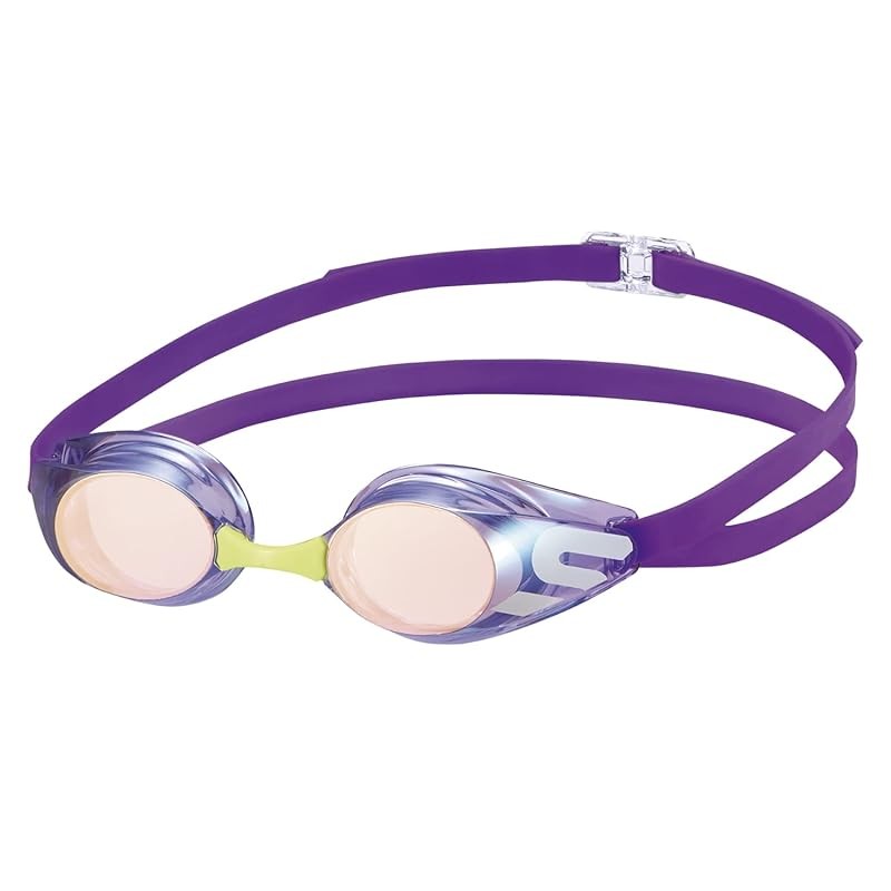 Swans แว่นตาว่ายน้ําญี่ปุ่นสําหรับเด็ก SR-11JM PURBR สีม่วง x สีน้ําตาล Mirror Racing Non-Cushion เด็กขนาด 6-12 ปี