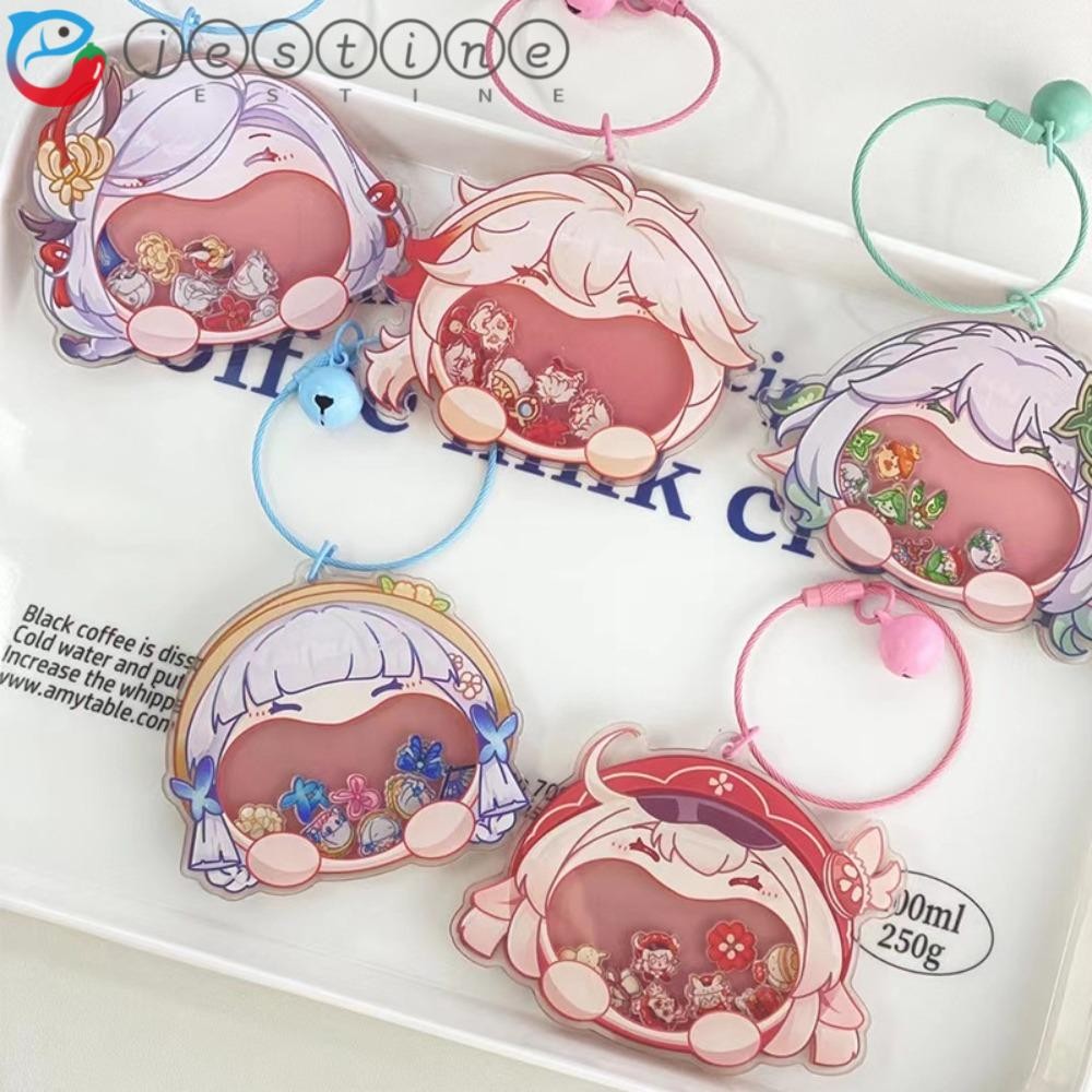 Jestine Genshin Impact Keyring, Shake ปากโยกของเล่น Impact เกมพวงกุญแจ,แขวนอุปกรณ์เสริม Nahida Xiao Furina อะนิเมะกระเป๋าเป้สะพายหลังจี้หญิง