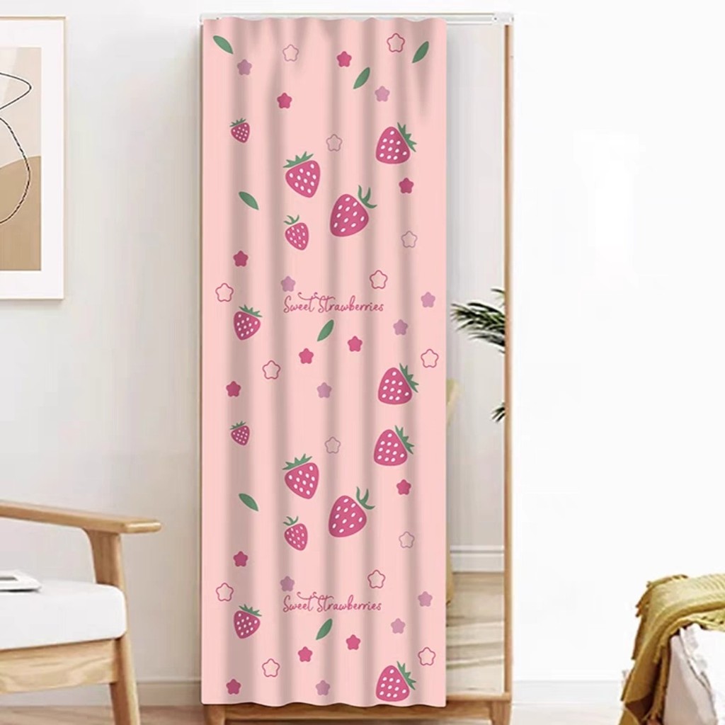 แนะนำ ผ้าม่าน ผ้าม่านปิดกั้นกระจกห้องนอนกระจกแต่งตัวผ้าม่านตกแต่งเหนียวชั้นกระจกฝุ่นผ้าม่าน ไม่มีการเจาะ ติดตั้งด้วยตีนตุ๊กแกไม่มีเครื่องมือไม่มีการเจาะ ราคาพิเศษ มีเก็บเงินปลายทาง