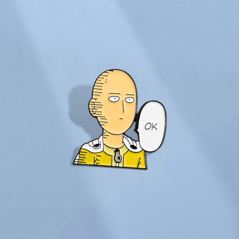 One Punch Man ไซตามะเข็มกลัดอะนิเมะมังงะตัวอักษร Pin เข็มกลัดป้ายเครื่องประดับของขวัญสําหรับเพื่อน