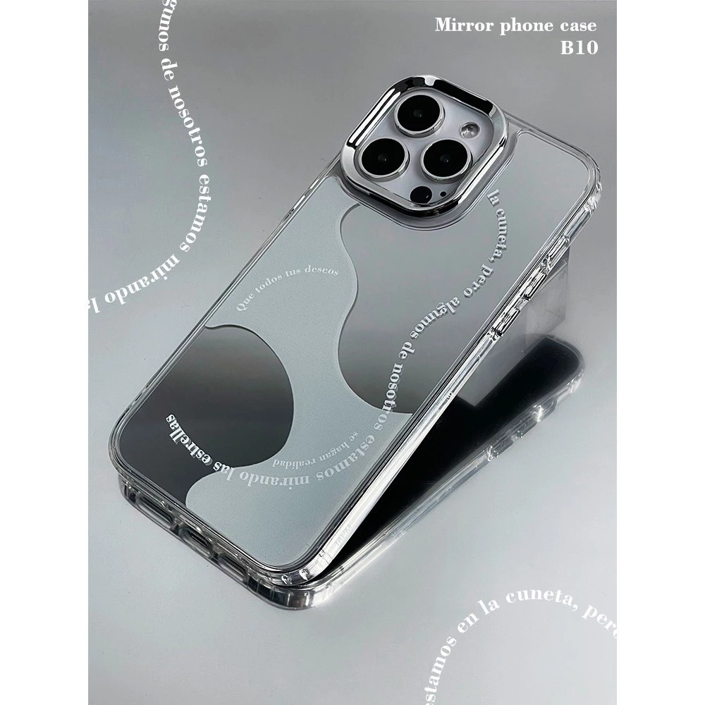 กระจกแต่งหน้านุ่มโปร่งใสกรณี Anti-Fall เคสโทรศัพท์สําหรับ iPhone 16 Promax 15 Promax 12 13 Mini 14plus 11 Pro Max X XS XR XS Max 7 8 plus Se2020