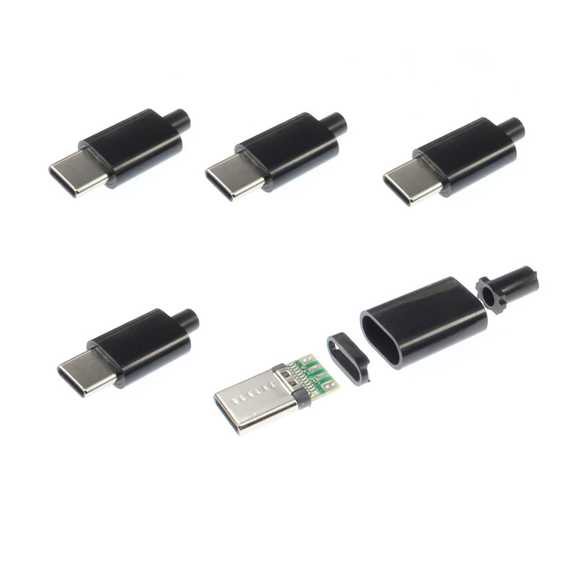5 ชิ้น TYPE-C ปลั๊ก USB ชายเชื่อมต่อ PCB 24pin เชื่อมอินเทอร์เฟซสายข้อมูล DIY อุปกรณ์เสริมสายเคเบิลข้อมูล