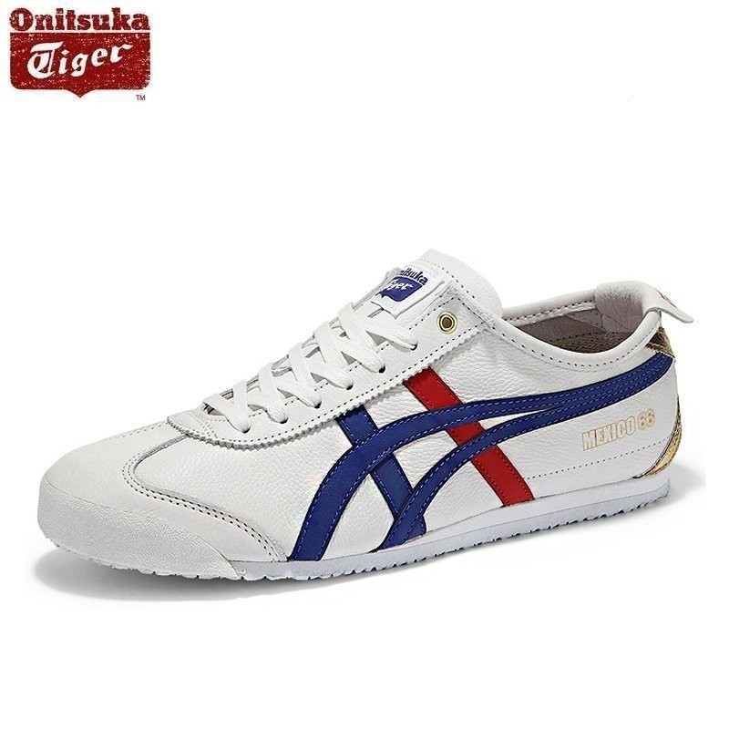 Onitsuka Tiger (Tiger) MEXICO 66รองเท้าผ้าใบกันลื่นหนังแท้สำหรับผู้ชาย eoly