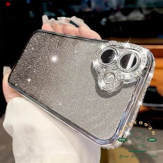 เคส iphone16 ชุบเพชรเคสโทรศัพท์ iphone16 Pro Max 15 14 13 12 11 เคสสําหรับเคส iPhone ซิลิโคนนุ่ม TPU กันกระแทก