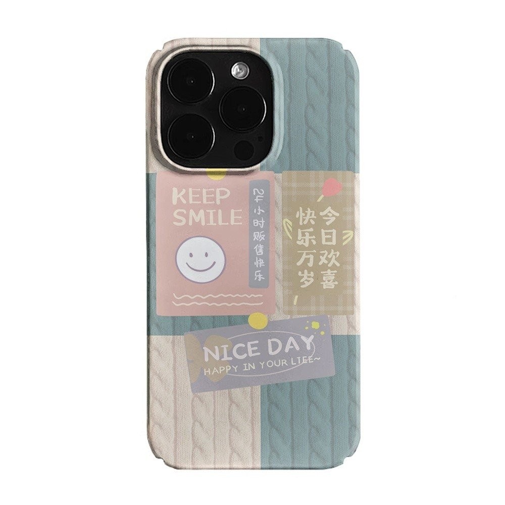 เคสโทรศัพท์มือถือลายสก๊อตรักษารอยยิ้มเคสป้องกันสำหรับ iPhone 16 PROMAX 7/8PLUS 13pro 15 13 12pro XR 14PROMAX 15pro 11 14pro 15PLUS เคสแข็งกันกระแทก13PROMAX 15PROMAX ป้องกันการตก14PLUS 5ufs