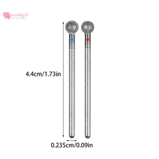 RENBG 2 ชิ้น/เซ็ตขนาดเล็กรอบเล็บเจาะ Bits Exfoliator ไฟฟ้ารายละเอียดหนังกําพร้าโรตารีทังสเตนขัด Pedicure ทําความสะอาดเครื่องมือ TH