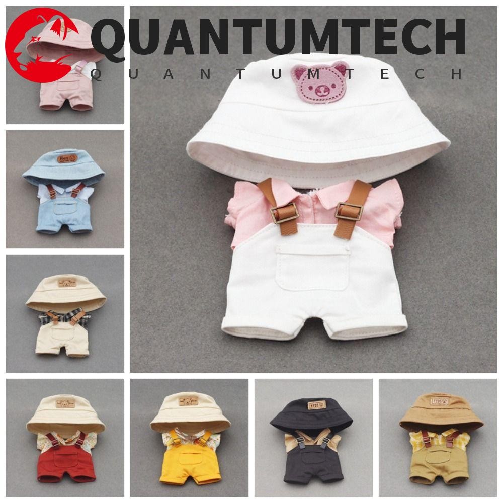 Quantumtech 17 ซม.Labu Time เสื้อผ้า, ตุ๊กตาตุ๊กตาคาวบอยกางเกง Labubu ตุ๊กตาเสื้อผ้า, ชุดน่ารัก Labubu หมวกตุ๊กตาตุ๊กตาเสื้อผ้าเด็กของขวัญ