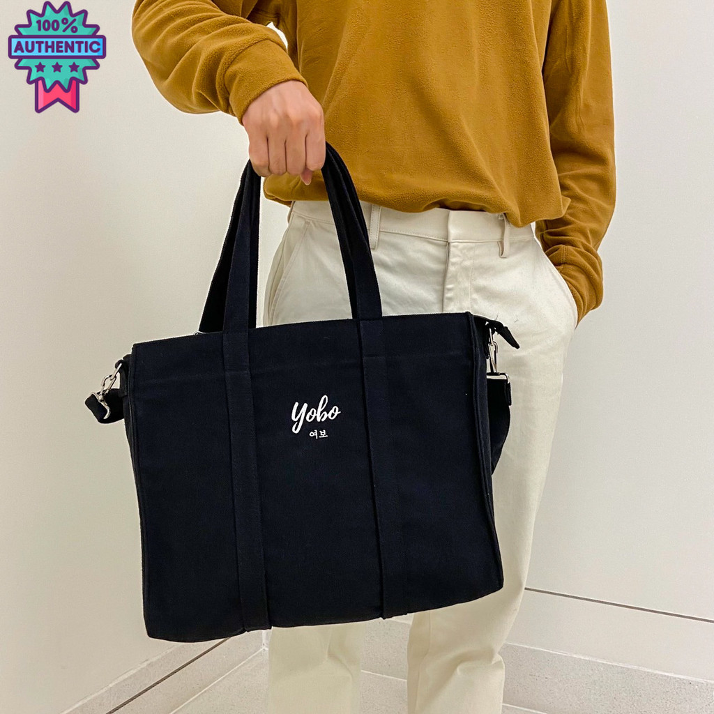 ️ กระเป๋าผ้าแคนวาส กระเป๋าสะพายข้างใส่โน๊ตุ๊ค แรนด์ MY ESCAPE รุ่น YOBO Kondae