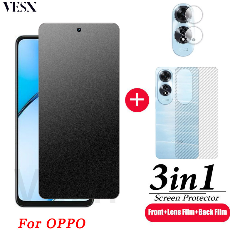 ฟิล์มกระจกเต็มจอแบบด้านรุ่น OPPO A60 A79 A78 A77 A77s A57 A58 A74 A76 A96 A36 A17 A17K A52 A72 A92 A53 A54 A55 A93 A94 A15 A15s A16 A16s 4G 5G 2024