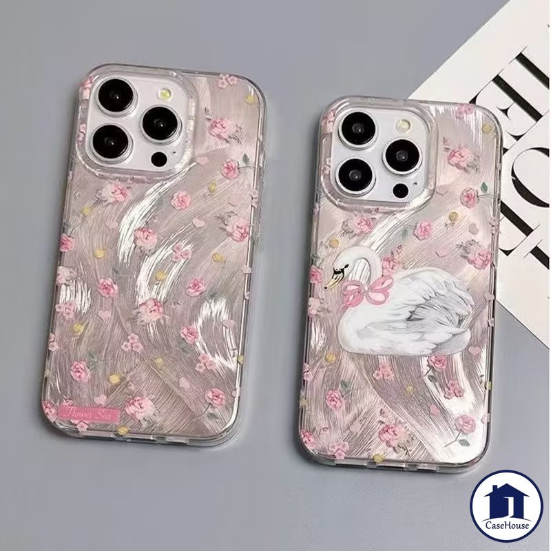 เคสนิ่มลายหงส์หลากสี เข้ากันได้กับ Samsung A05 A32 A05s A15 A14 A23 A12 A13 A11 A34 A33 M12 A53 A50 M11 A20 A30 A51 A30s