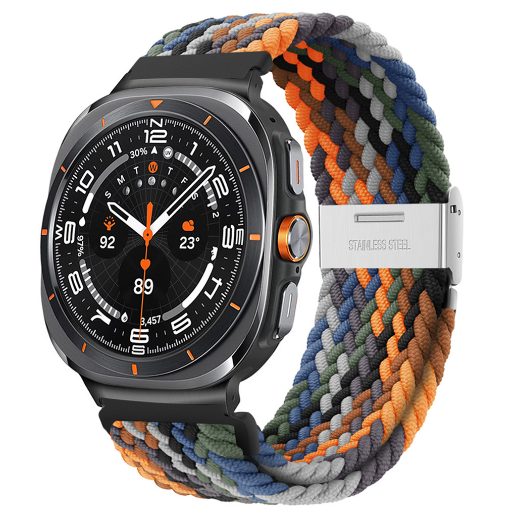 สายทอไนลอนสําหรับ Samsung Galaxy Watch Ultra 47mm band Galaxy Watch 7 Ultra อุปกรณ์เสริมสร้อยข้อมือ
