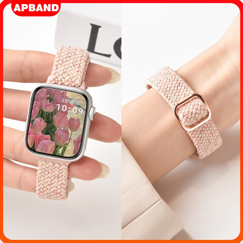 สายยางยืดบางเฉียบ Slim Elastic for Iwatch Apple Watch Ultra 3 2 49 46 42 45 41 มม Ultra 2 Series 11 10 9 7 8 4 5 6 3 SE