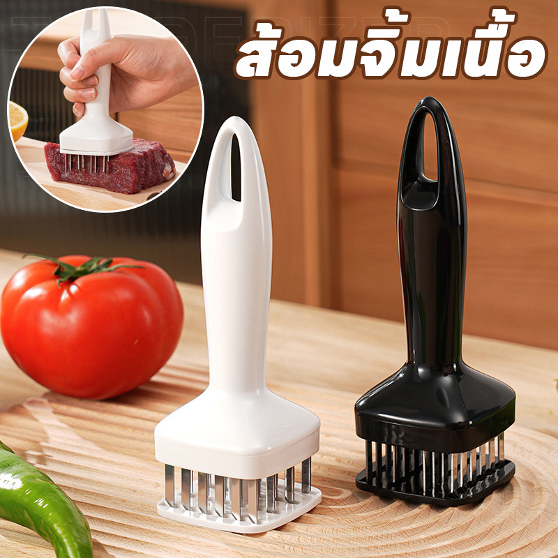 พร้อมส่ง ที่จิ้มเนื้อ ส้อมจิ้มเนื้อ สแตนเลส เข็มจิ้มหมูกรอบที่ทุบเนื้อ อุปกรณ์ที่จิ้มเนื้อ อุปกรณ์ทุบเนื้อ