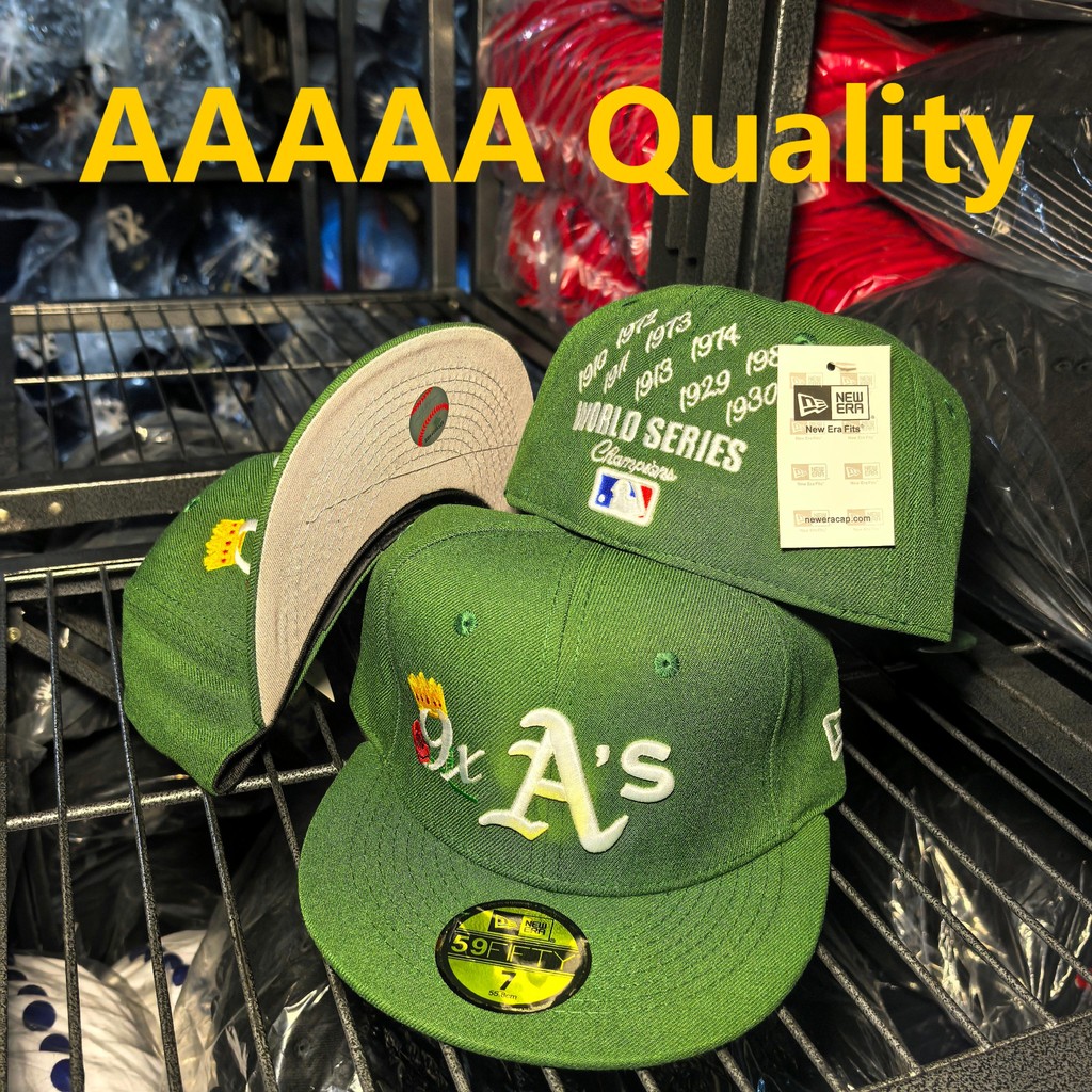 2024 AAOakland Athletics Quality Fully Closed Baseball Cap Fashion Outdoor Sports Hat YUEJ