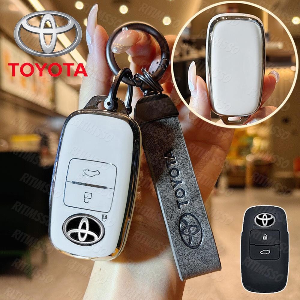 ตกแต่งบ้าน Tpu Remote ฝาครอบกุญแจรถ, Fit สําหรับ Toyota Vios 2023 Yaris Ativ Avanza Veloz Raize Keyless อุปกรณ์เสริมอัตโนมัติ ส่งด่วน สั่งเลย