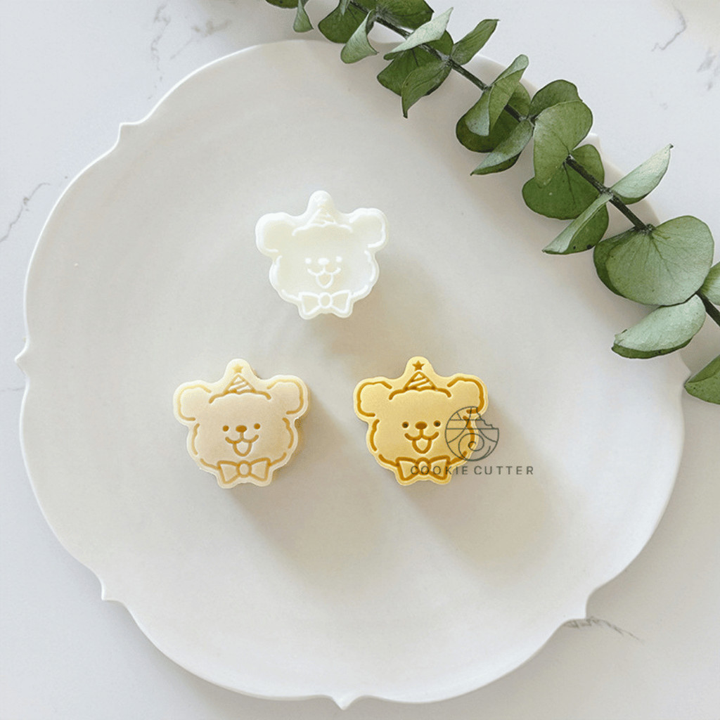 พิมพ์กดขนมไหว้พระจันทร์ ขนาด 20-30 กรัม ใช้กับขนม คุกกี้ พายสับปะรด อาลัว สัมปันนี หมีใส่หมวก - รูปที่ 2