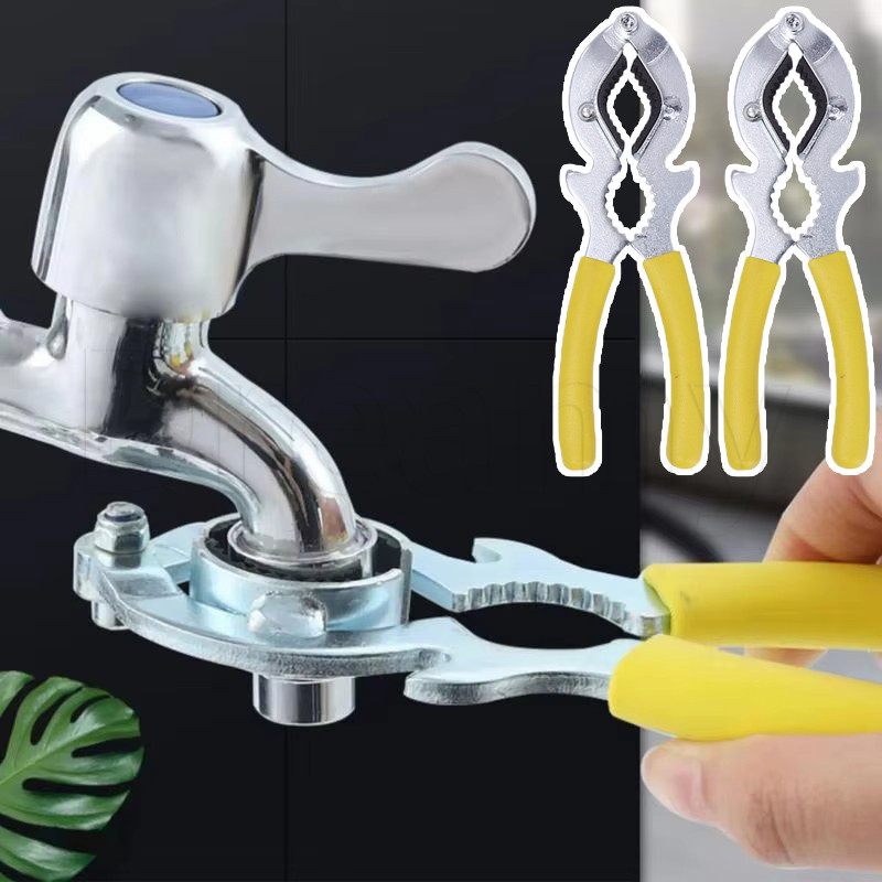 ประแจถอด Bubbler - เครื่องมือเปลี่ยนเครื่องเติมอากาศอ่างล้างจาน - ที่เปิดขวดแบบพกพา - อุปกรณ์ครัวมัลติฟังก์ชั่น - ประแจก๊อกน้ํากันลื่น - คลิปวอลนัท - ถอดหัวฉีดแตะ