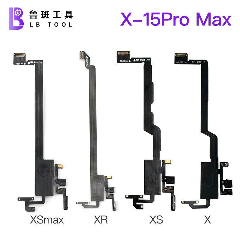Lb เครื่องมือที่ว่างเปล่า Earpiece Flex สําหรับ iPhone X XS 11 12 13 14 PRO MAX Proximity Light Sensor เสียงหูฟังลําโพงสาย Flex