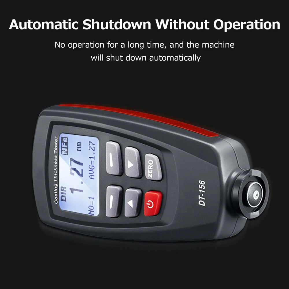 Dt-156 1250um Dual Magnetic Eddy Current Micron เคลือบความหนา Gauge Meter Tester สําหรับสีรถโลหะยานย