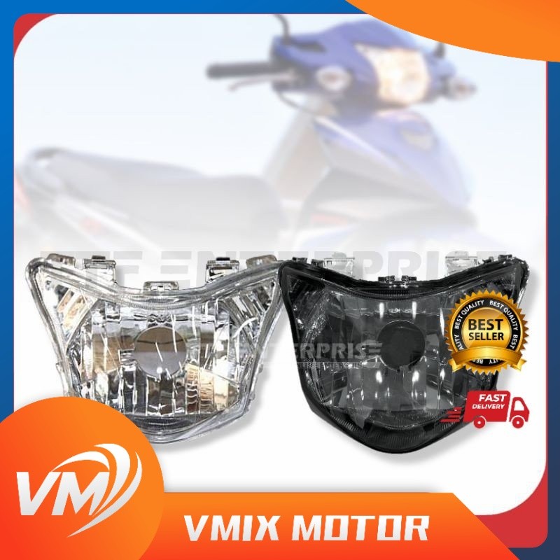 HONDA ALPHA 110 / CX HEAD LAMP (SMOKE/CLEAR) WAVE ALPHA110 CX110