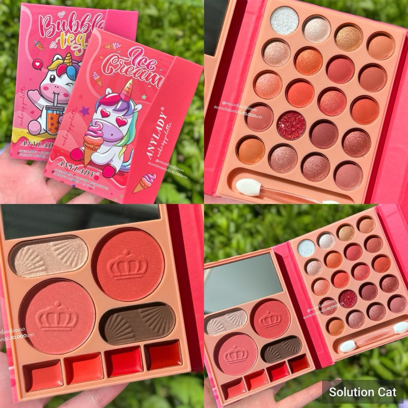 ส่งฟรี/แท้ (สั่งในไลฟ์ลด50%) อายแชโดว์​ พาเลท ทาตา Anylady 24​ โทนสี เนื้อแมท เนื้อชิ​มเมอร์​ เนื้อก