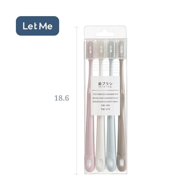 Let Me ชุดแปรงสีฟันสี่สี-ชุดแปรงสีฟันmacaronสี่สีการเดินทางแบบพกพาLM-BAA2069