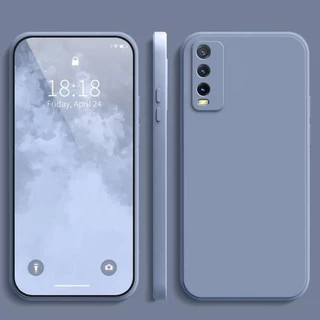เคส Vivo Y20 Y20i Y20S สีทึบ Vivo Y20i Y20S เคสซิลิโคนป้องกันการตกสีธรรมดาเรียบง่าย YT