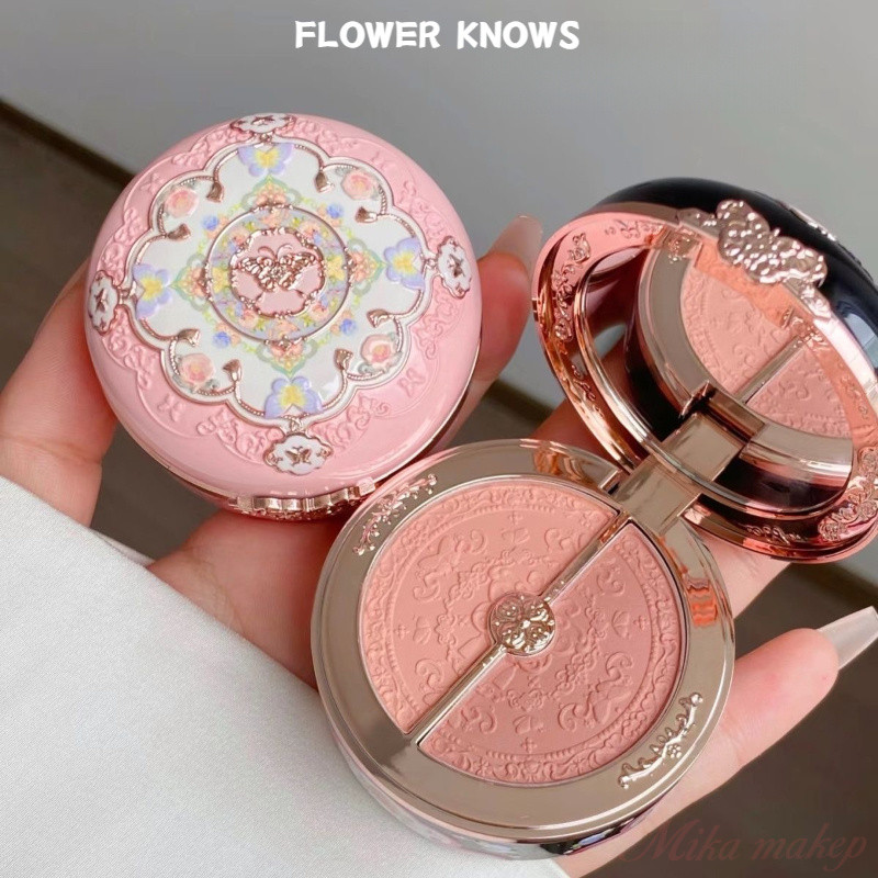 FLOWER KNOWS บลัชออนสีทูโทนนูนที่ทาง่ายและไม่ทิ้งแป้ง